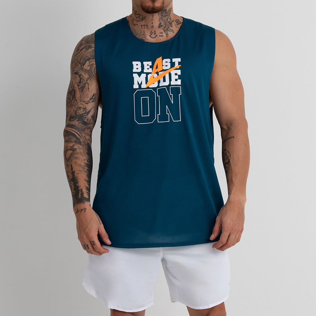 Camiseta M.S. Estampada Petróleo