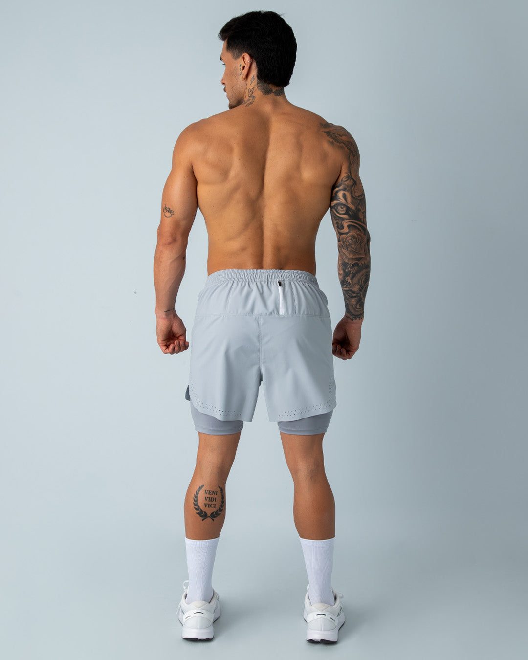 Pantaloneta 2 en 1 - HYBRID Gris