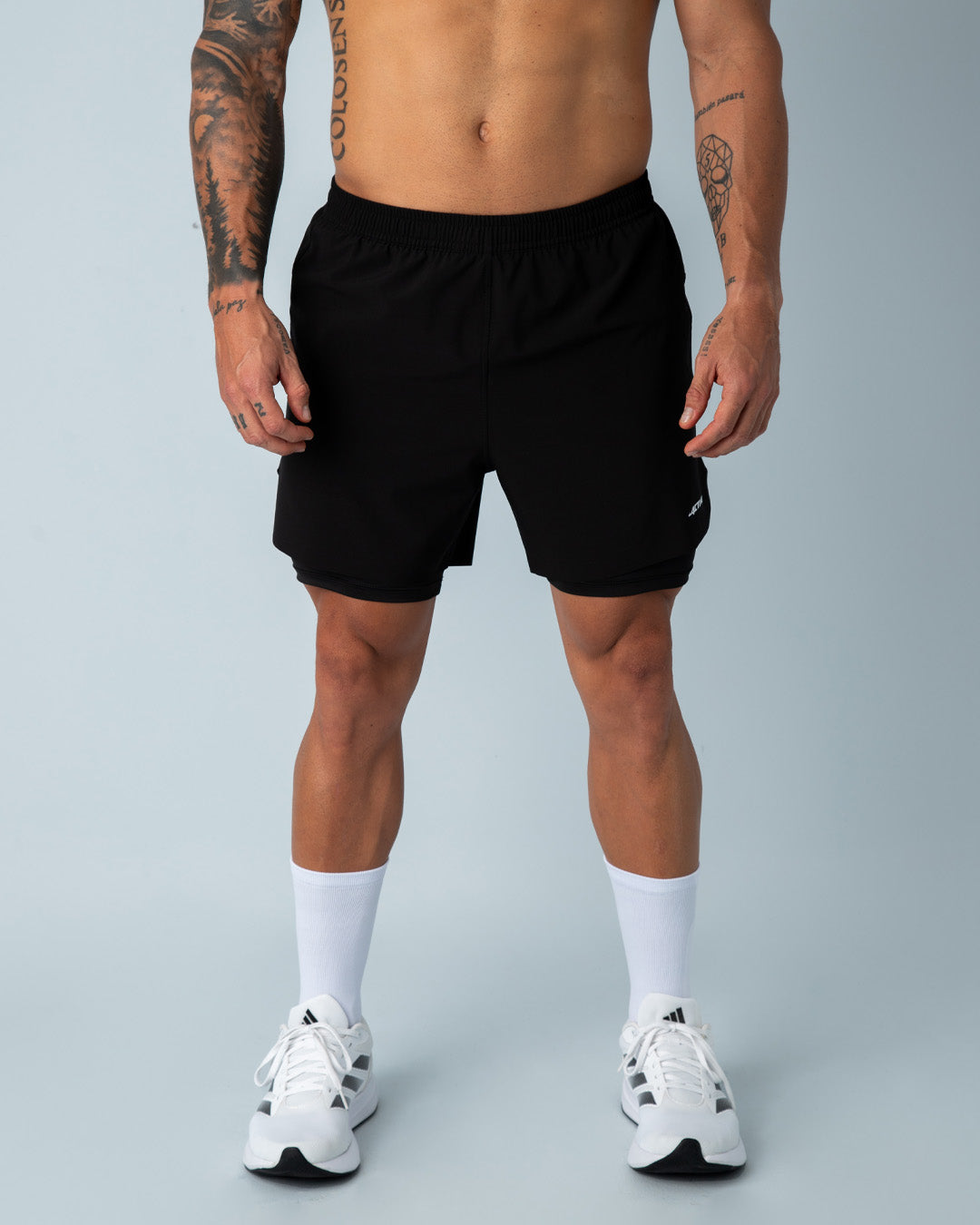 Pantaloneta 2 en 1 - HYBRID Negra