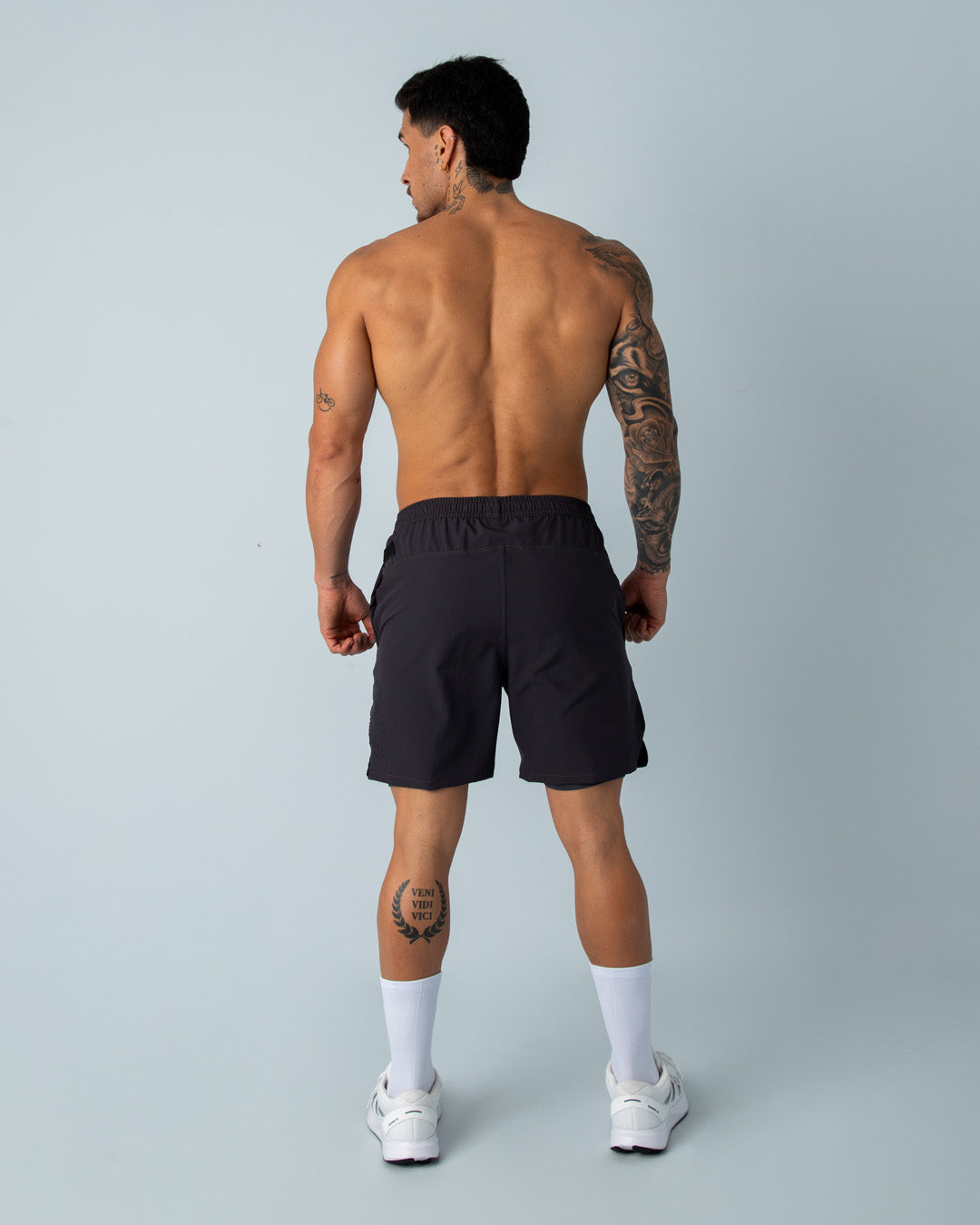 Pantaloneta 2 en 1 - Performance Gris