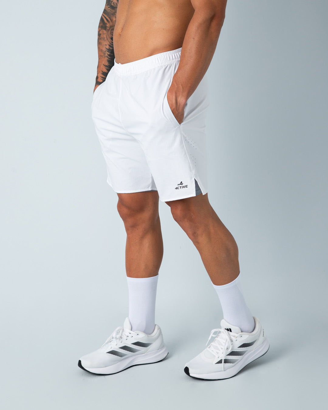 Pantaloneta 2 en 1 - Performance Blanca