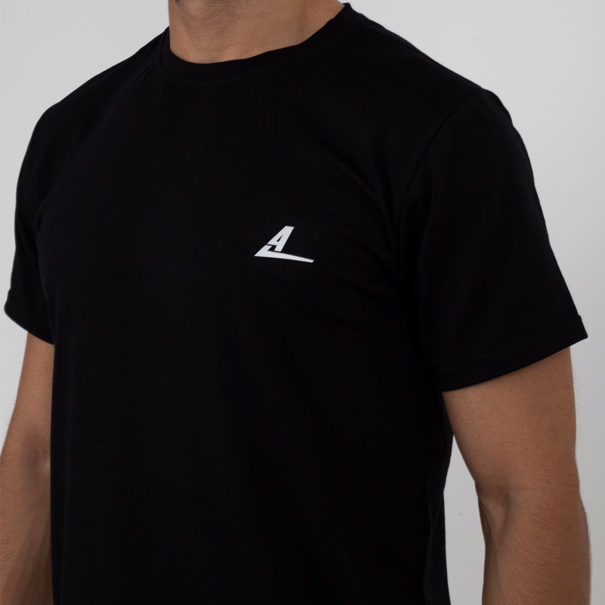 Camiseta en algodón Negro