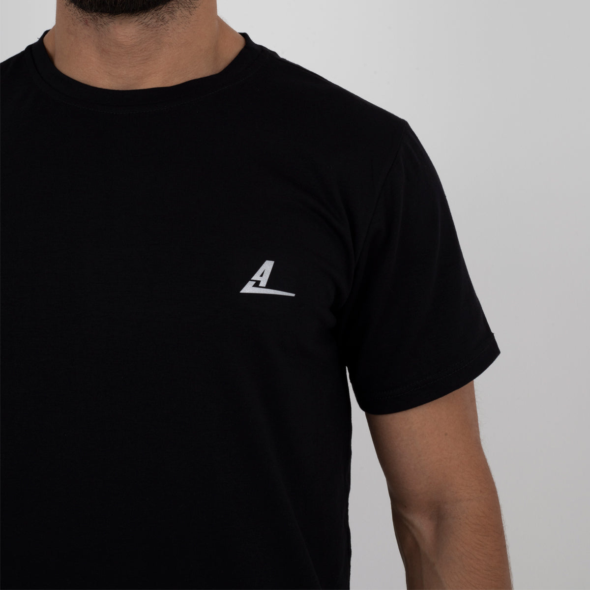 Camiseta en algodón Negro