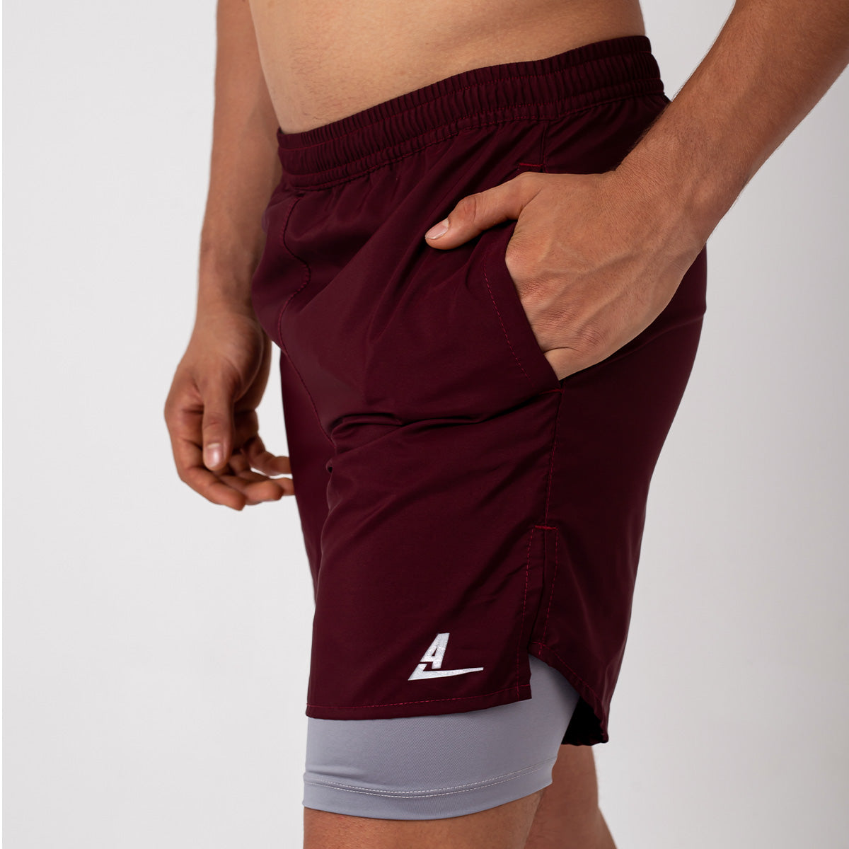 Pantaloneta con Licra Vinotinto