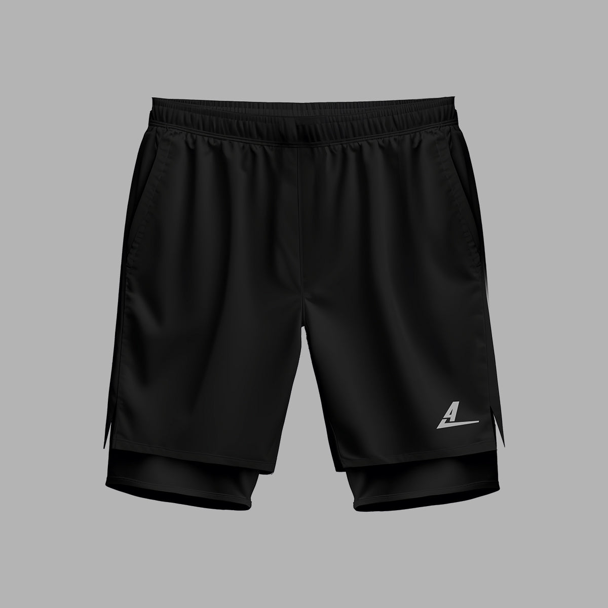 Pantaloneta Con Licra Negra