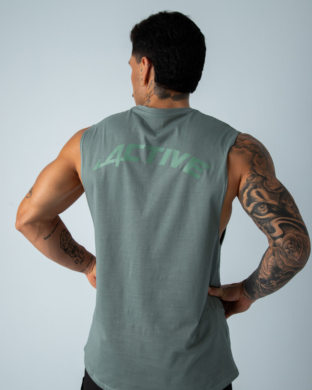 Camiseta MS Power Verde Olivo