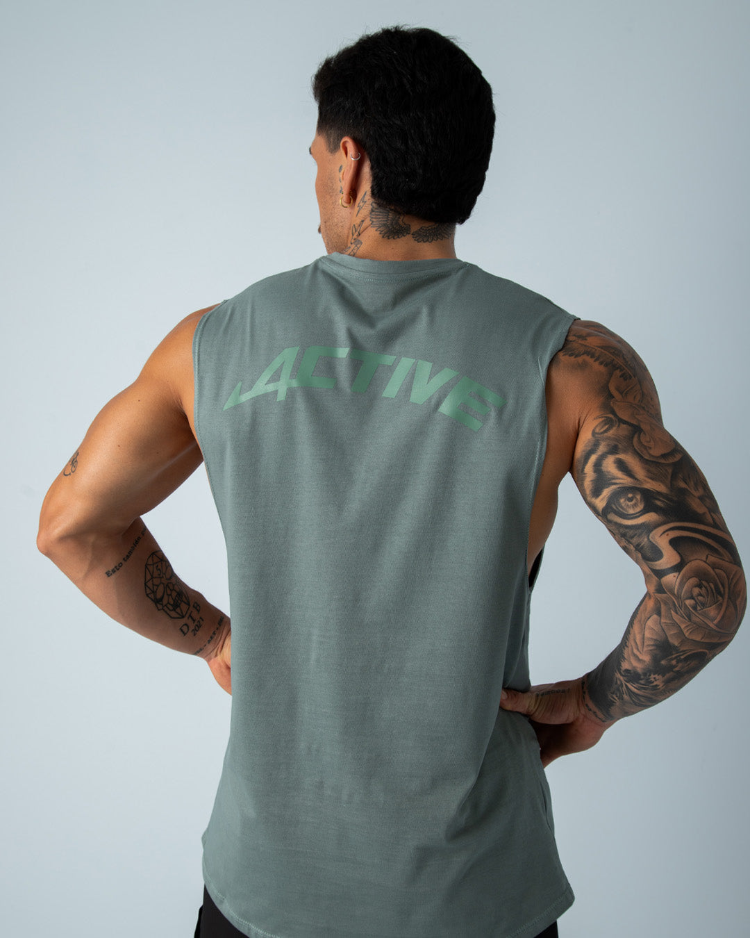 Camiseta MS Power Verde Olivo