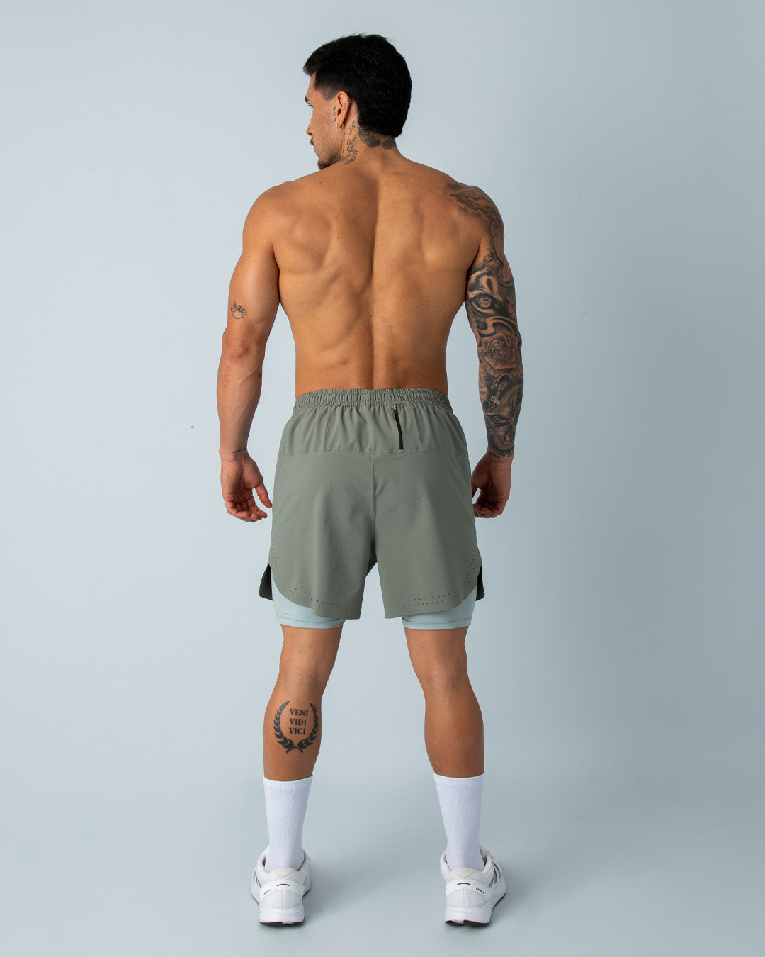 Pantaloneta 2 en 1 - HYBRID Verde