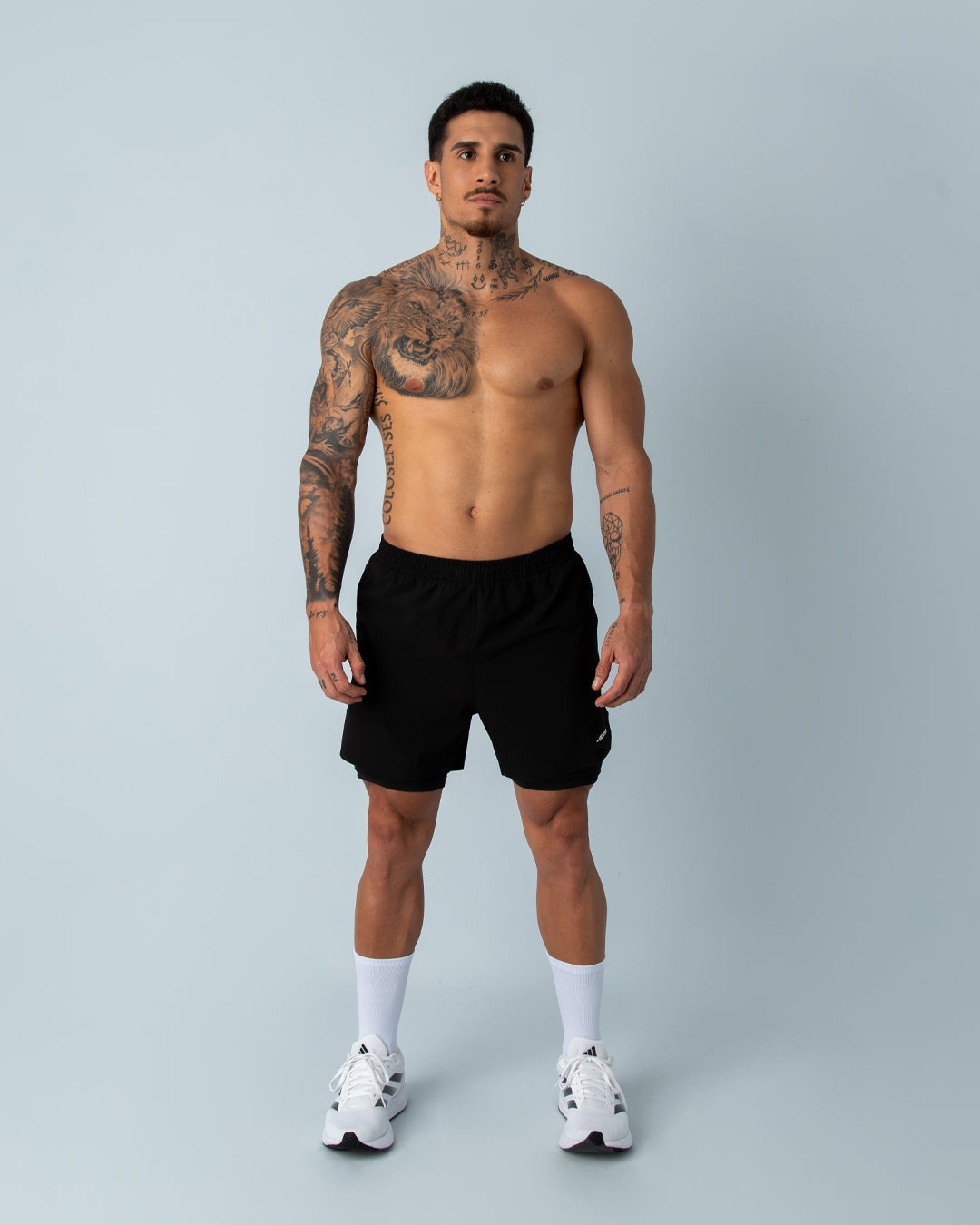 Pantaloneta 2 en 1 - HYBRID Negra