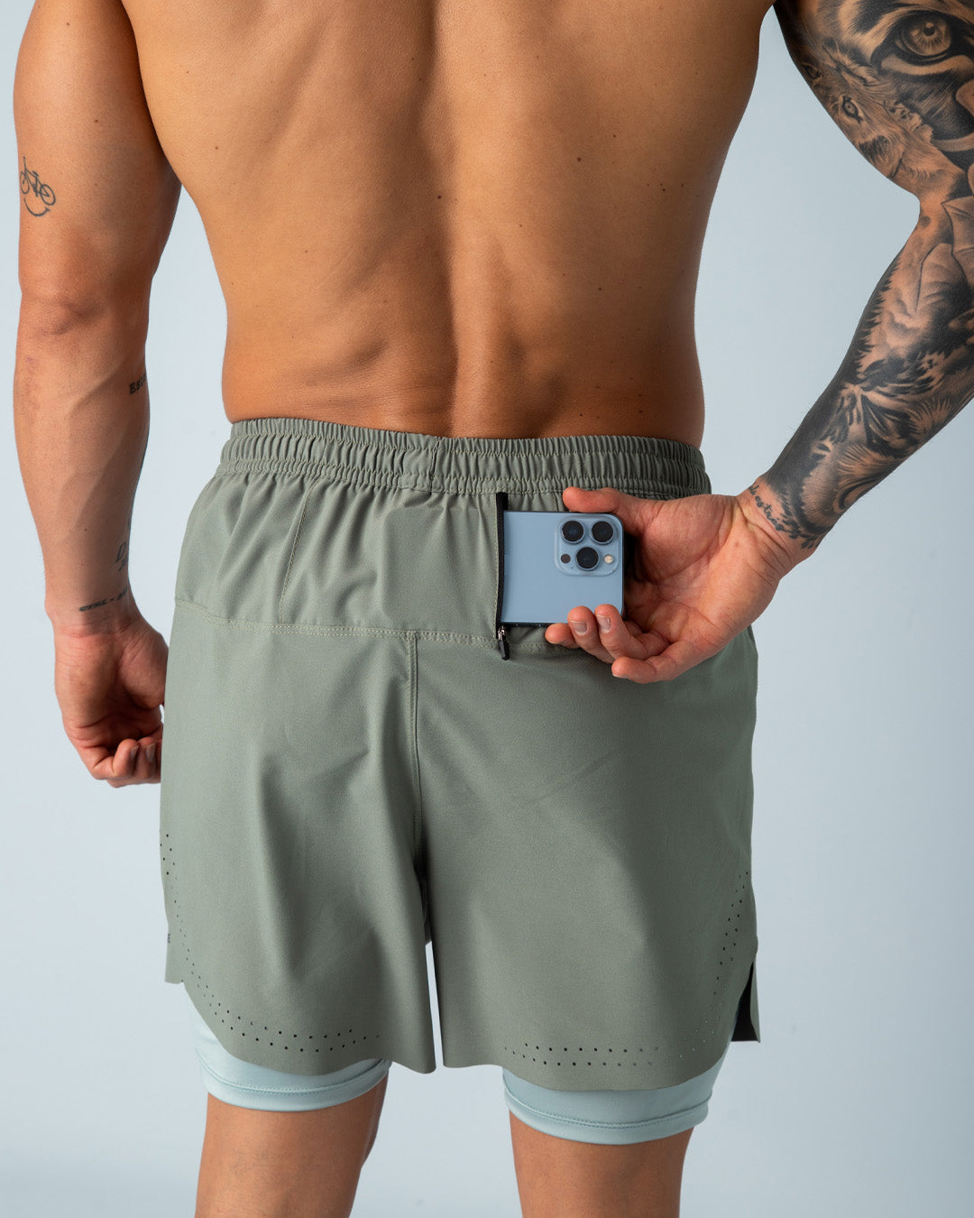 Pantaloneta 2 en 1 - HYBRID Verde