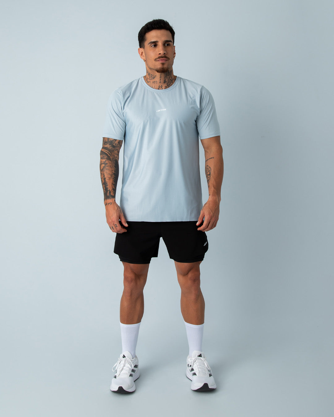 Camiseta MC Four Light Celeste