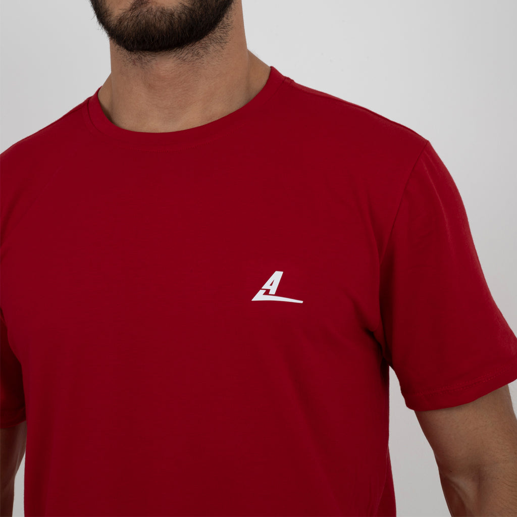 Camiseta en algodón Roja