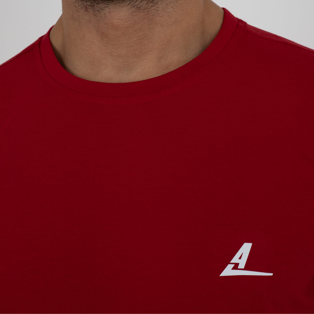 Camiseta en algodón Roja