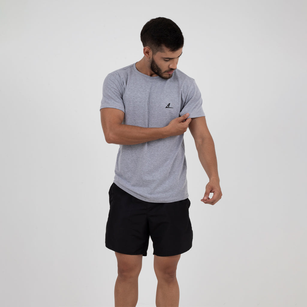Camiseta en algodón Gris