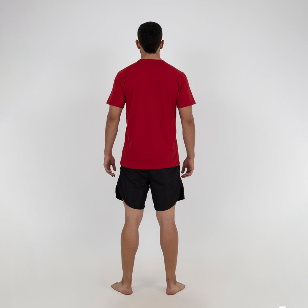Camiseta en algodón Roja