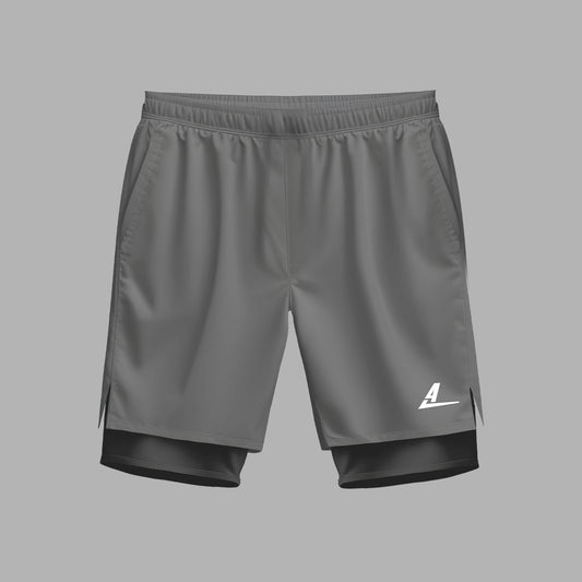 Pantaloneta con Licra Gris