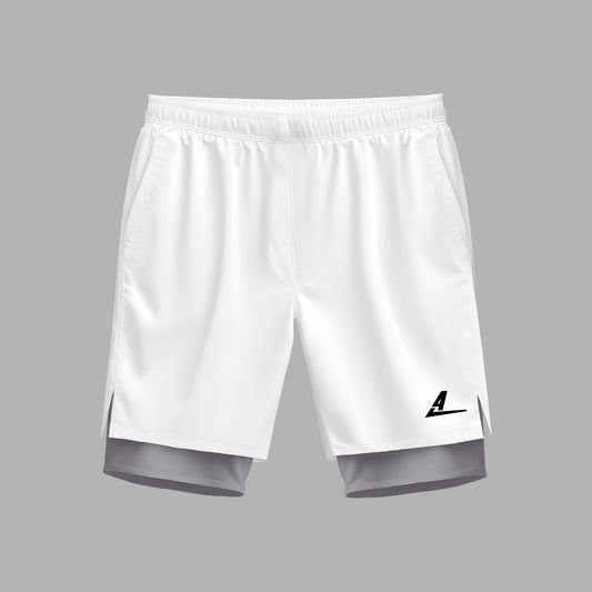 Pantaloneta con Licra Blanca