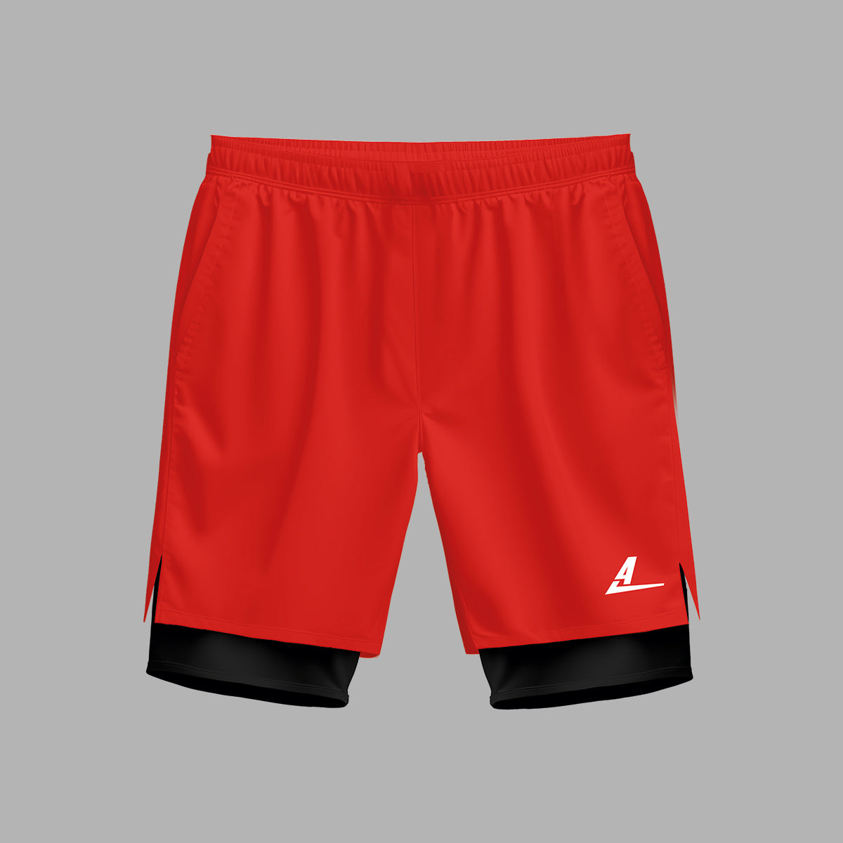 Pantaloneta Con Licra Roja