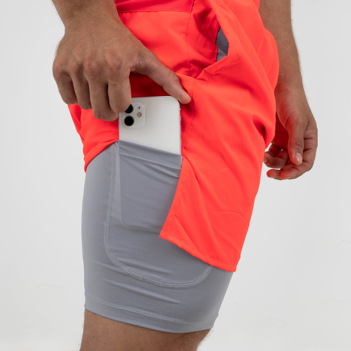 Pantaloneta con Licra Naranja