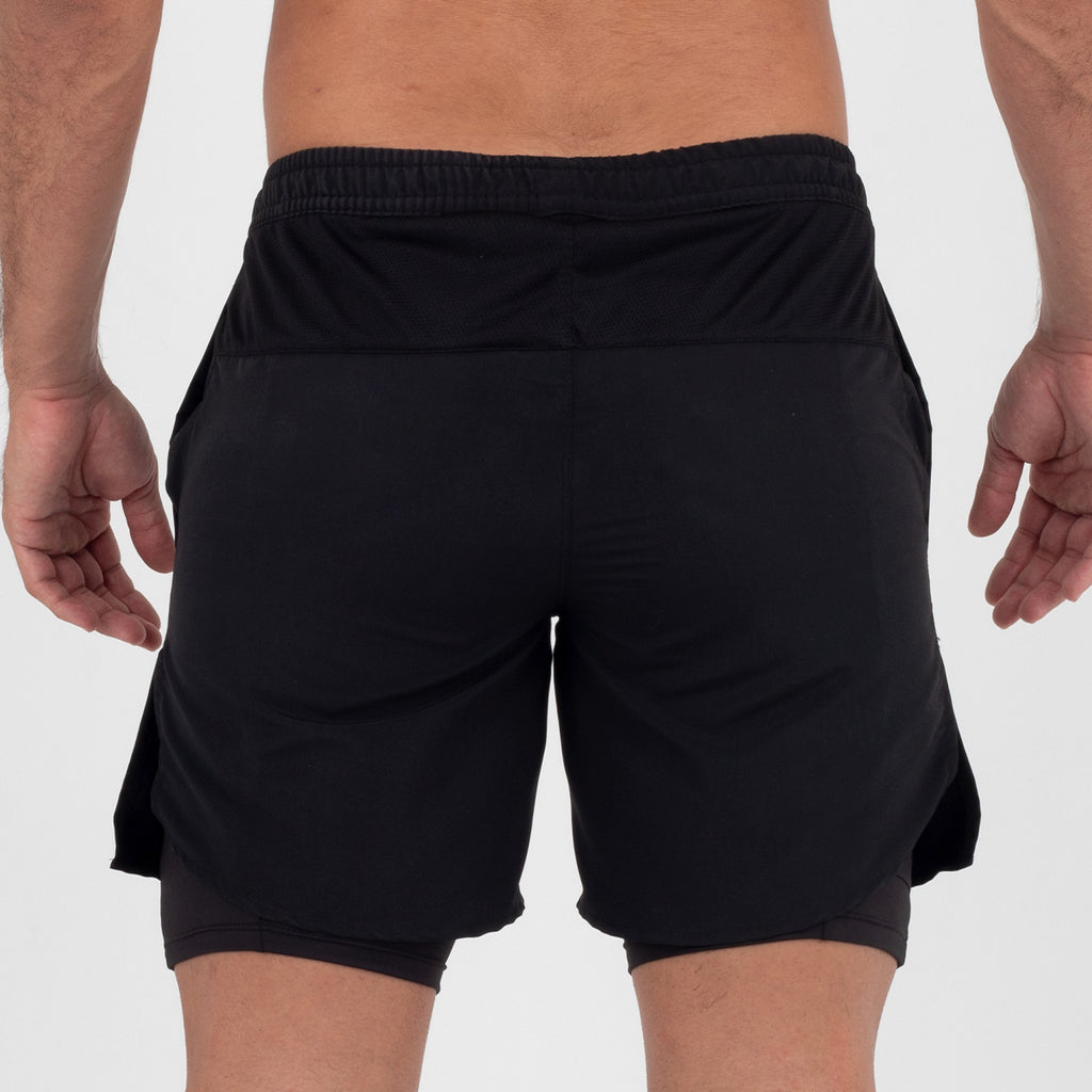 Pantaloneta Con Licra Negra