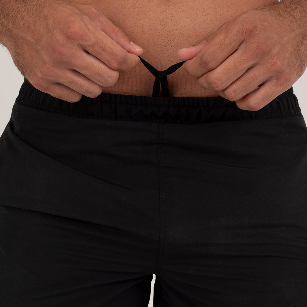 Pantaloneta Con Licra Negra