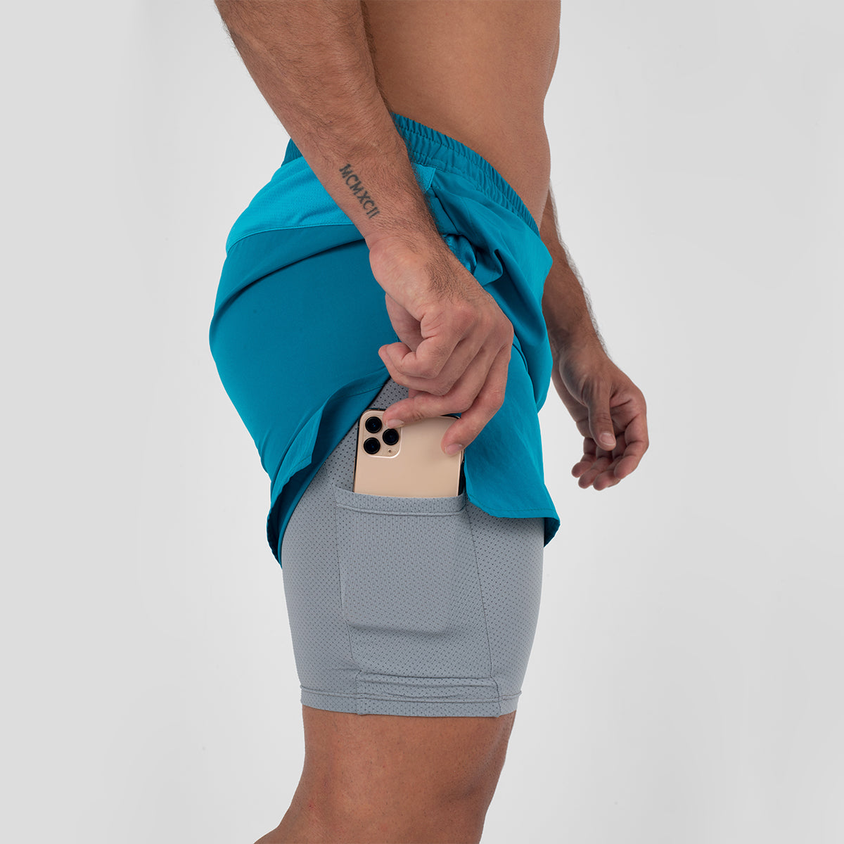 Pantaloneta con Licra Petróleo