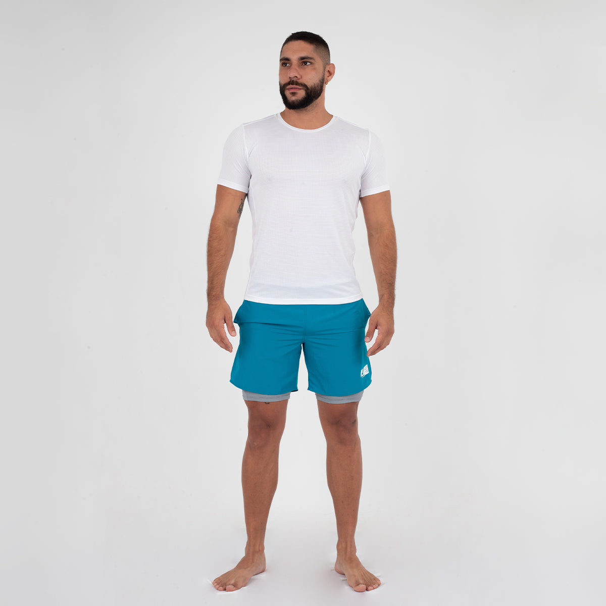Pantaloneta con Licra Petróleo