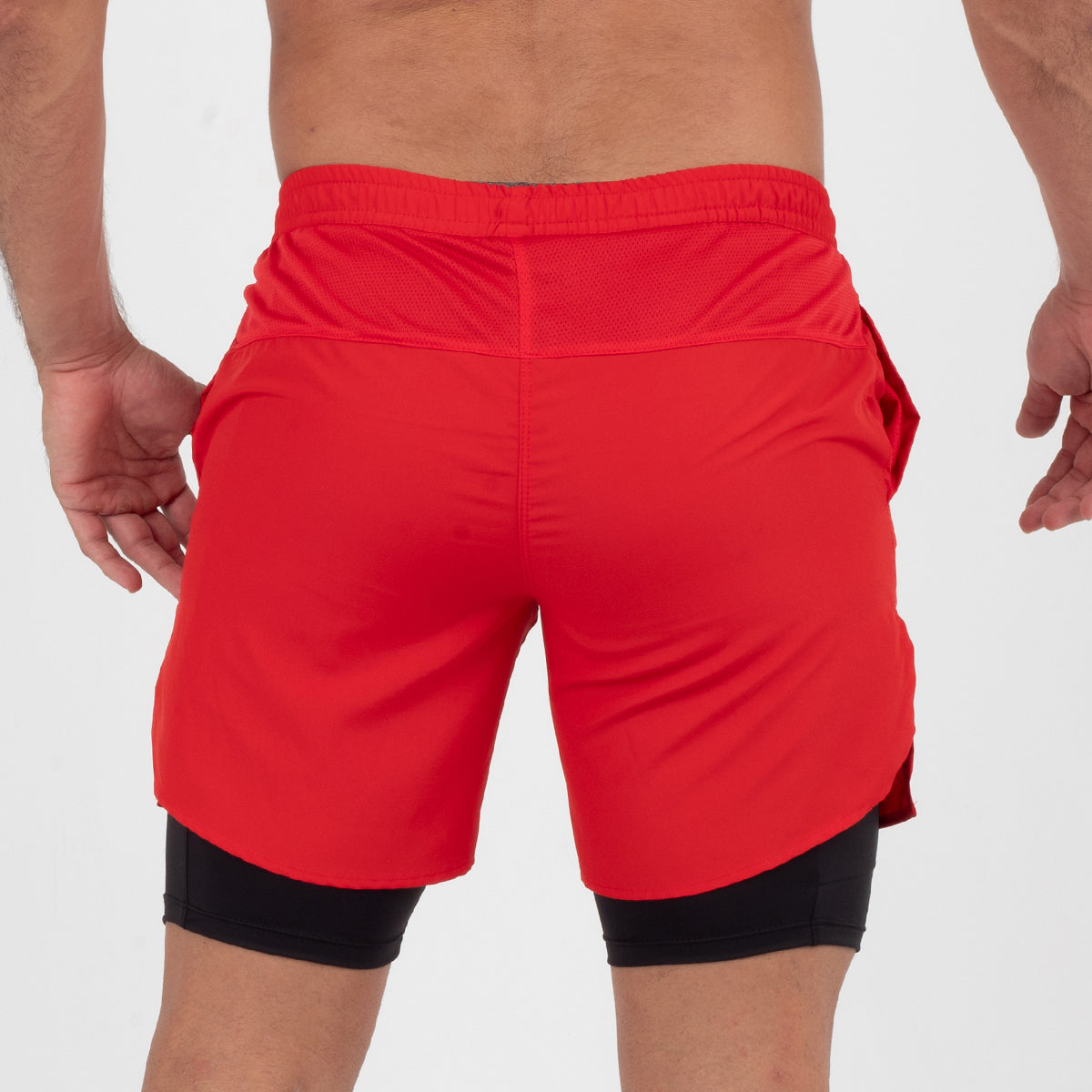 Pantaloneta Con Licra Roja