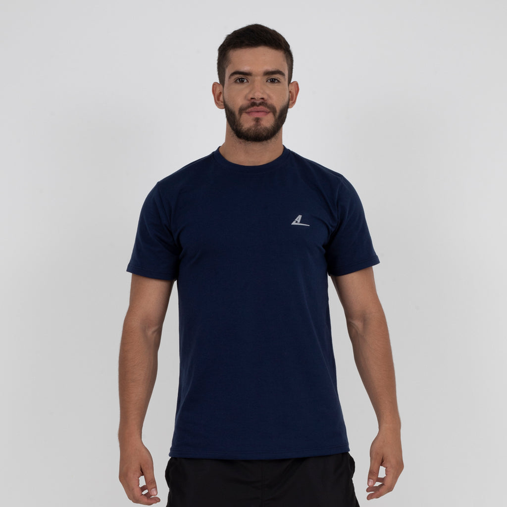 Camiseta de Algodón Azul
